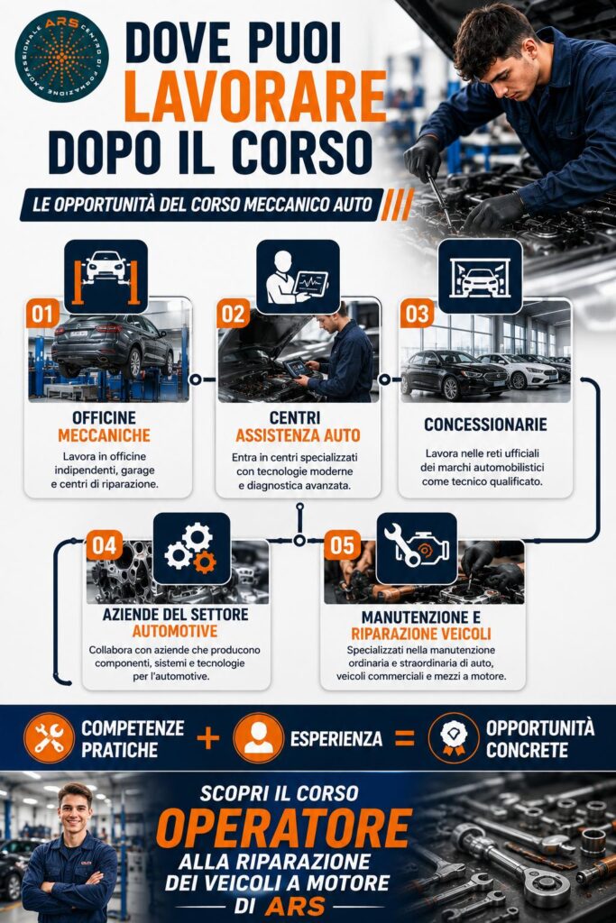 corso meccanico auto opportunità